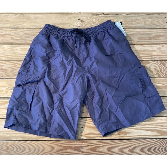 NWT TSLA Cargo Swim Shorts Size Large Men’s Gray - Picture 1 of 8